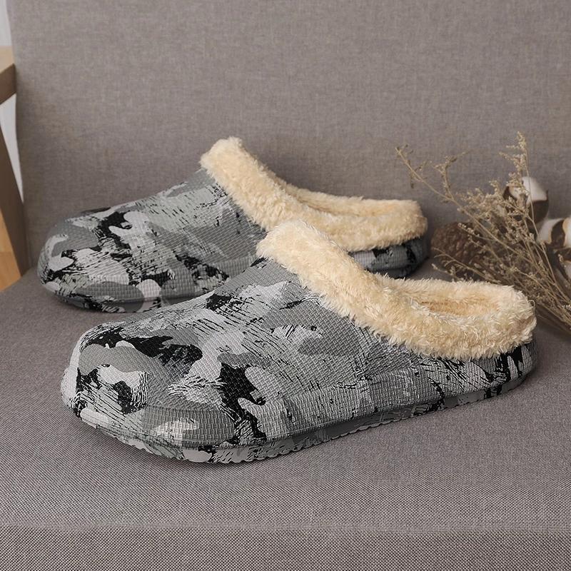 Men Cotton Slipper Winter New Thick-soled EVA Soft Bottom Waterproof Detachable Non-slip Unisex Female Home Fashion Cheap 45