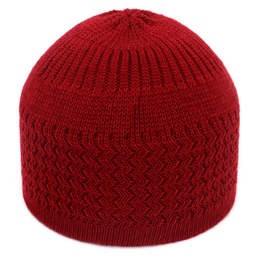 Осенние и зимние шапки Вязаные шапки Мужские и женские волнистые жаккардовые шапки с нейтральным куполом Теплые шерстяные носки