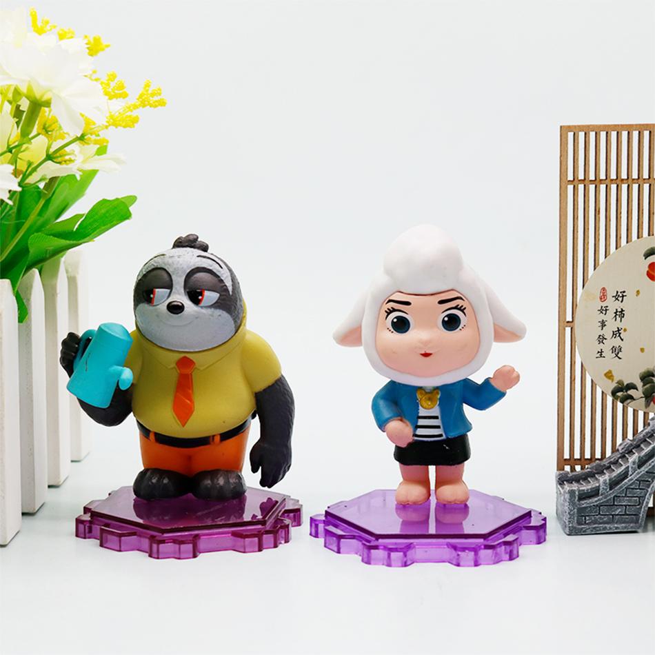 Figure Kisney Topia 2 Zoo Scene Handmade Police Judy & Fox Nick Blind Box Trendy Doll Car