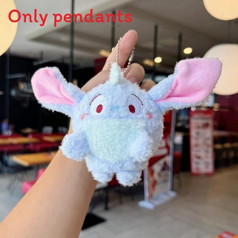 Плюшевый брелок Stitch с кольцом для ключей для украшения рюкзака и коллекционеров