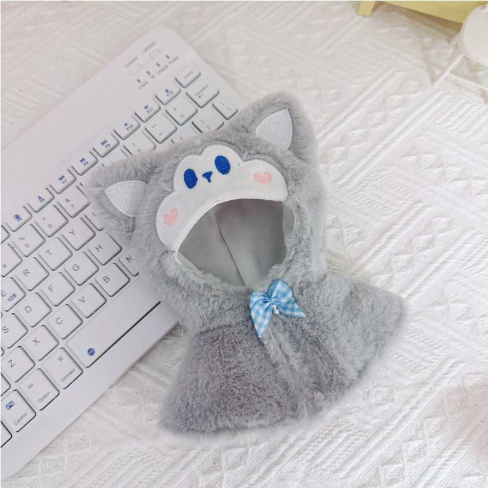 10CM Doll Plush Cloak Toys Accessories Doll Clothes Gift Cartoon Animal Shawl