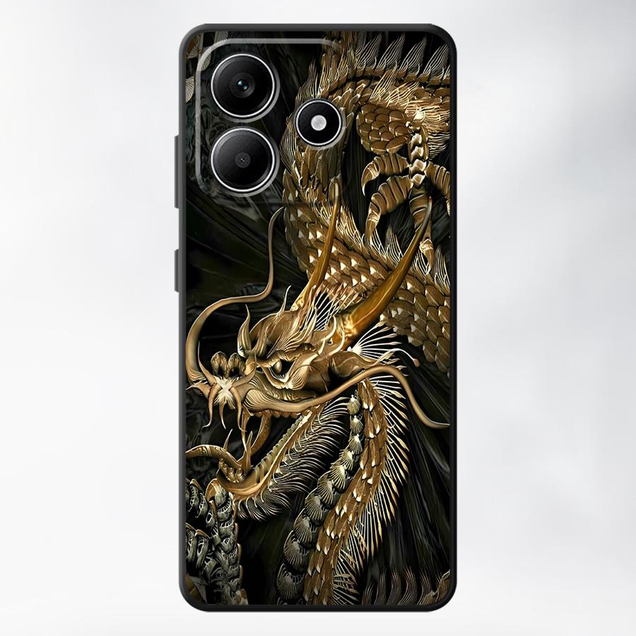 Чехол для телефона для Xiaomi Redmi Note 14 A3 A1 A2 A5 A4 11S 14C 12C 13C 13 Pro Plus 10 12S 9 8 7 12 11 Pro K80 K40 Тигр Дракон