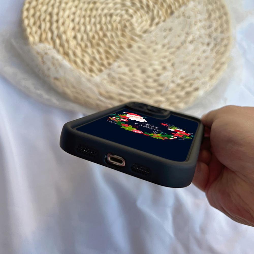 N108 Happy New Year Christmas Desig Soft Angel Eyes Phone Cases for Samsung S23 S24 Ultra S21FE A54 A34 A13 A14 A06 A24 Realme12 OPPO Shockproof Cover