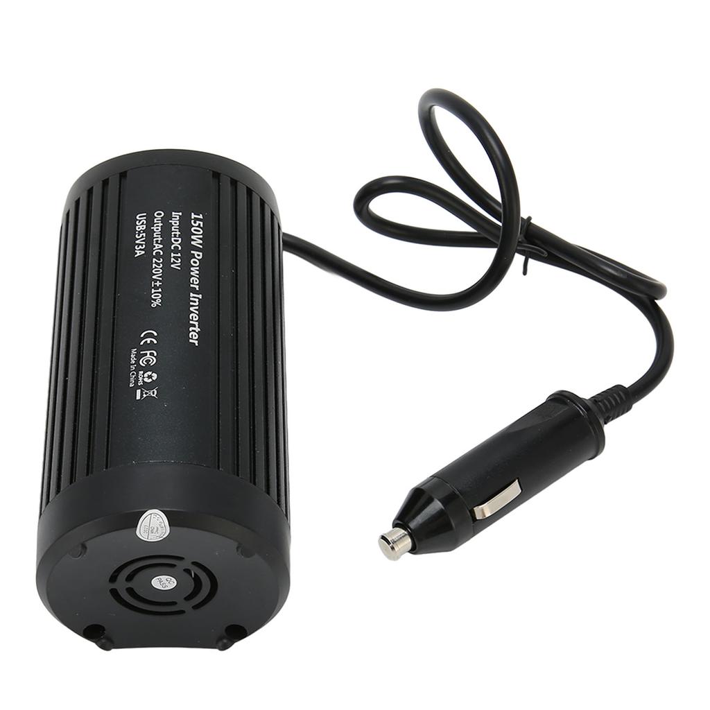 Инвертор для подстаканника 150 Вт, непрерывная мощность 150 Вт, пиковая мощность 300 Вт, постоянный ток 12 В в переменный ток 220 В, автомобильное питание