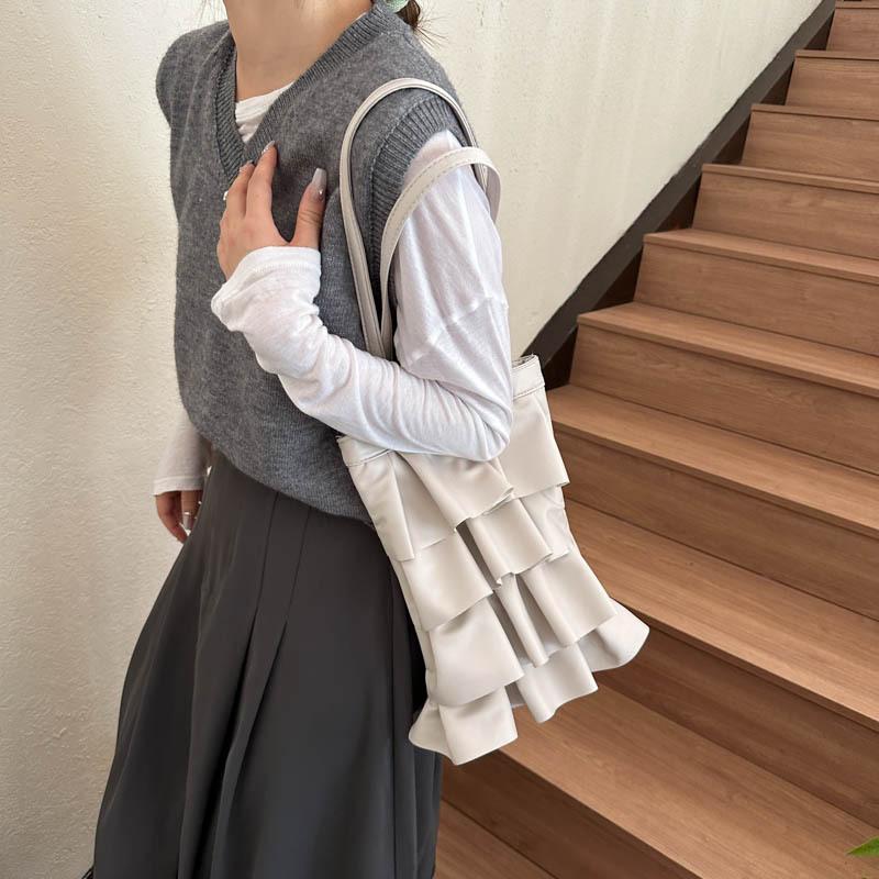 Досуг пригородная сумка через плечо нишевая сумка-ведро в иностранном стиле 2024 года, новая сумка, женская модная простая сумка