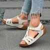 Fashion Women's Summer Fashion Wedge Sandals Lightweight Buckle Strap Platform Gladiator Sandals Woman Comfort Non Slip Beach Sandalias
