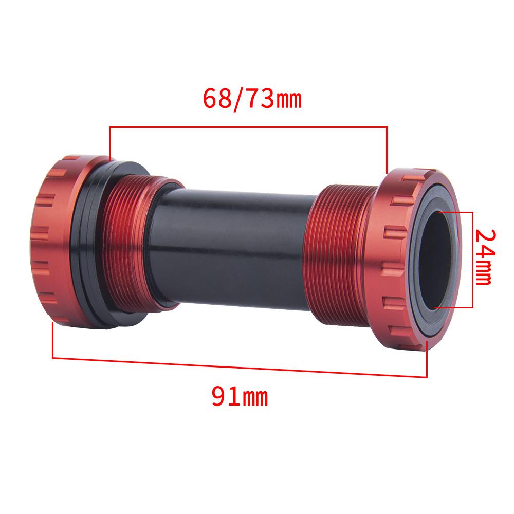 BOLANY BB91 MTB Каретка 68-110MM BC1.37*24T Шоссейный Велосипед Центральная Часть Интегрированная Резьбовая Каретка Велосипедные Аксессуары