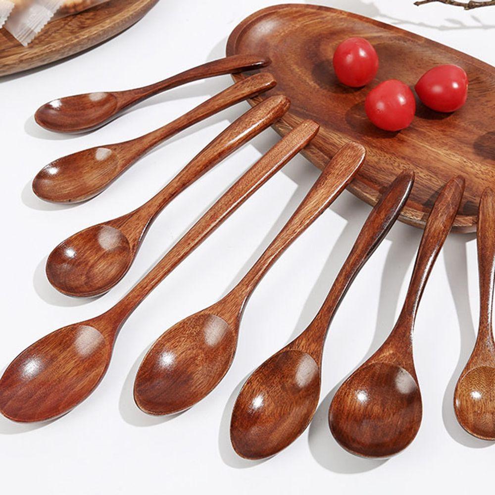 Кухонные инструменты Столовые приборы Для смешивания Кухонная утварь Чайная ложка Суповые ложки Деревянная ложка Кофейная ложка