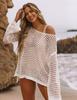 European & American Mesh Knit Bikini Cover-Up Sweater - Women's Summer Beach Sunscreen Shirt