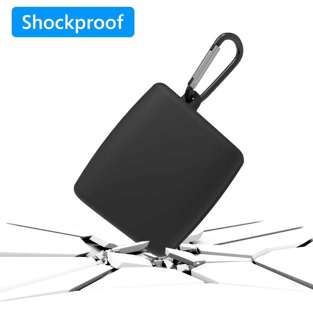 Geekria Silicone Cover Compatible with True Wireless Earbuds Charging Case Cover with Keychain Hook To Access Charging Port Audio-Technica ATH-TWX9