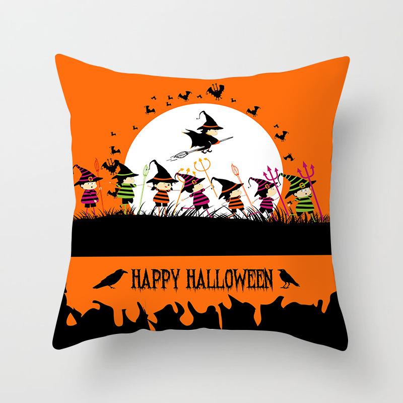 New Halloween Pumpkin Series Pillow Cover Festive Home Sand Release Art Pillow Cushion Cover