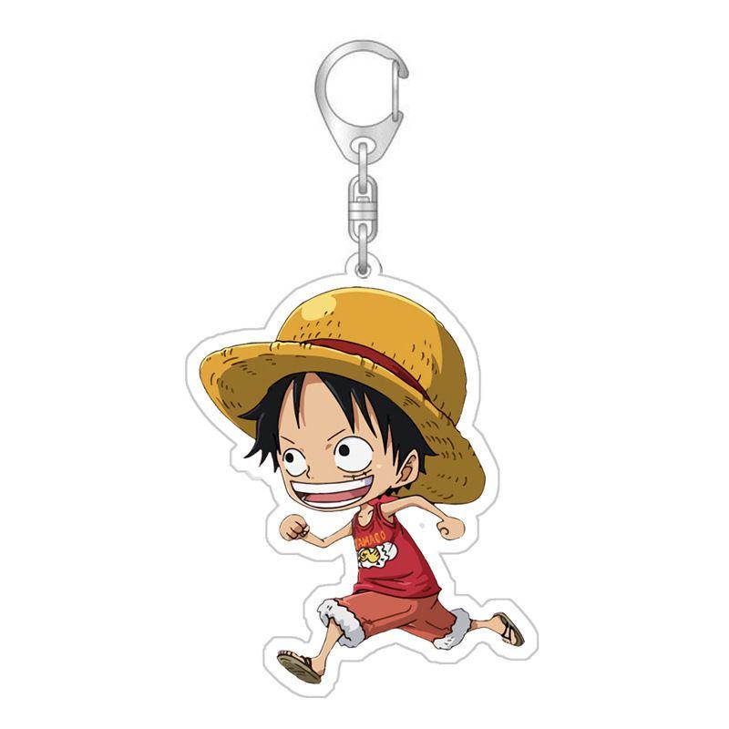 Высококачественный брелок Луффи Зоро из фильма One Piece Red, подвеска для сумки, двусторонний акриловый игрушечный фигурка, подарок