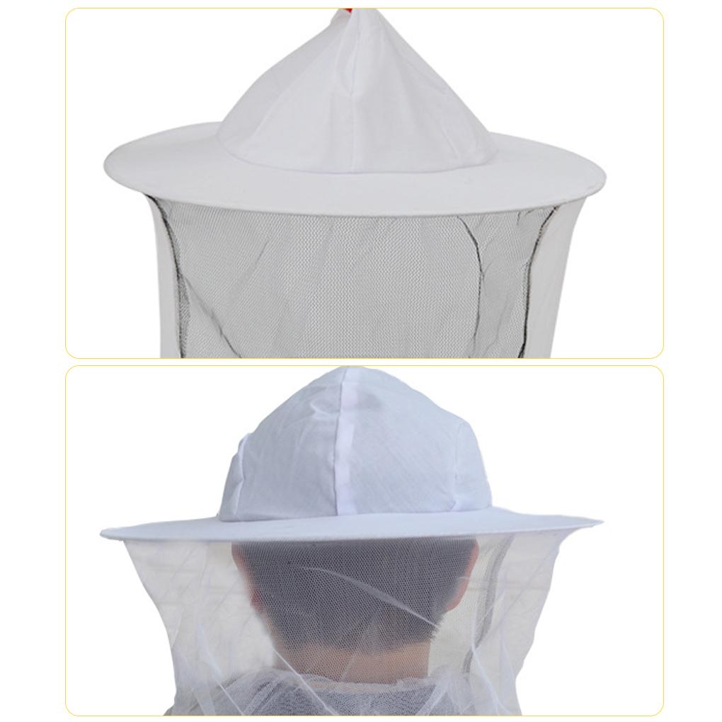 2pcs/set Beekeeping Hat With Fabric Mesh Bees At Bay With Style Multi-purpose High-quality Fabric High Definition Veil