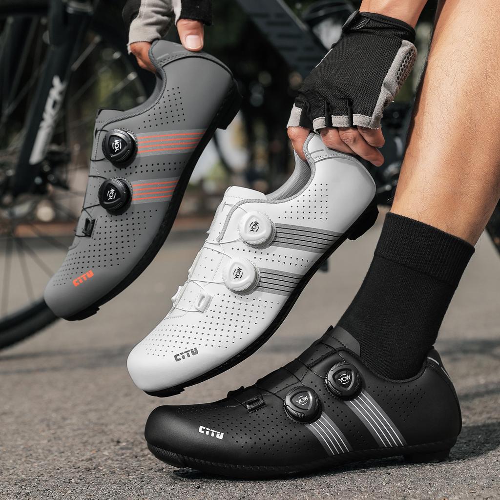 Unisex Mountain Bike Cycling Shoes Road Mountain Bike Outdoor Riding Training Sport Footwear Breathable Durable Sizes 37-48