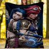 1pc Game L-Lol Theme Blanket - Digital Print, Polyester, Cozy for All Seasons, Perfect for Outdoor, and Travel