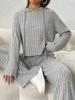 2024 Women's Hooded Fashion Two-Piece Suit - Simple, Pure Color for Autumn/Winter.