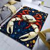 Fantasy Starry Sky Crab Print Cartoon Carpet Kids Play Rug for Playroom, Soft Non-Slip Kids Rug Carpet for Boy Girl Bedroom Gift