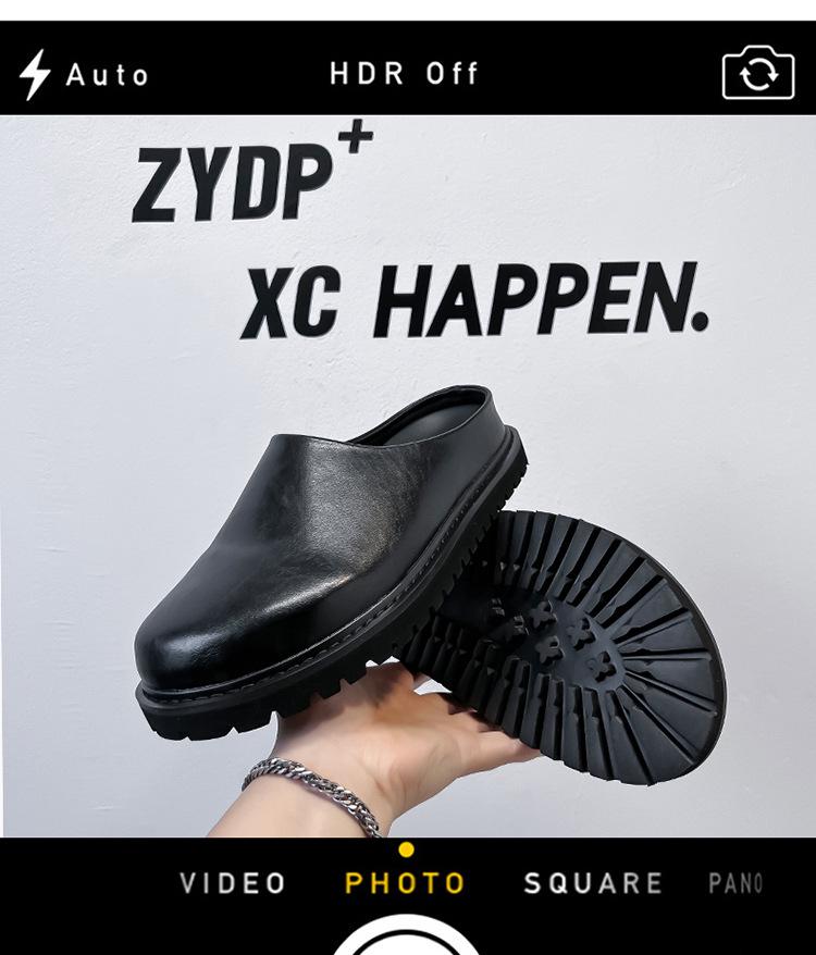 Летние ретро тапочки в британском стиле для повседневной носки - 18887-A