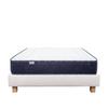 Mattress Set 140x200 Cm, Cloud, 24 Cm, Memory Foam, Medium-firm, Summer/winter Side + Beige Bed Base Ep20cm