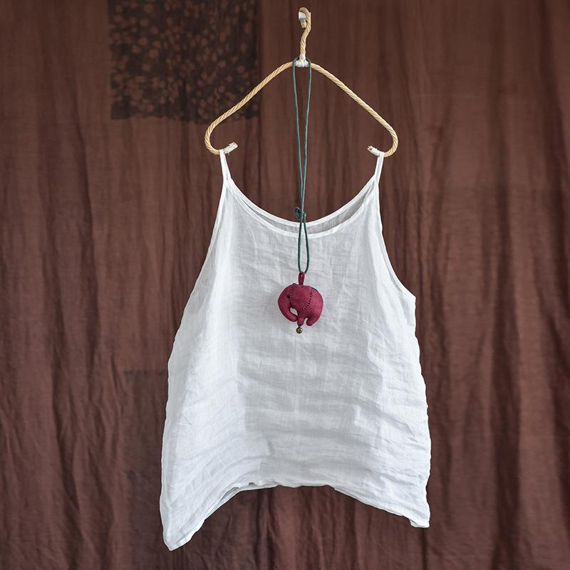 Johnature Женские однотонные майки Ramie, летняя свободная универсальная повседневная одежда