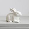 Cute Bunny Statue Simple Rabbit Model Micro Landscape Animal Sculpture  Cabinet