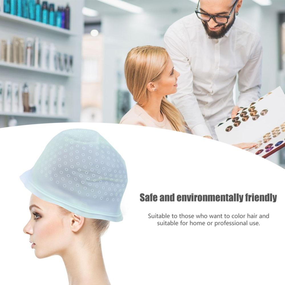 Professional Hair Coloring Cap Lightweight Reusable Silicone Hair Cap Comfortable Silicone Material Hair Styling Tool For Men
