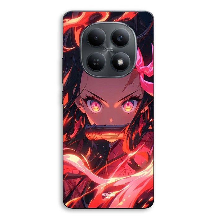 Coque de téléphone - MANIACASE - Xiaomi Redmi Note 15 5G - Silicone TPU - Nezuko Kamado (Demon Slayer) - Noir