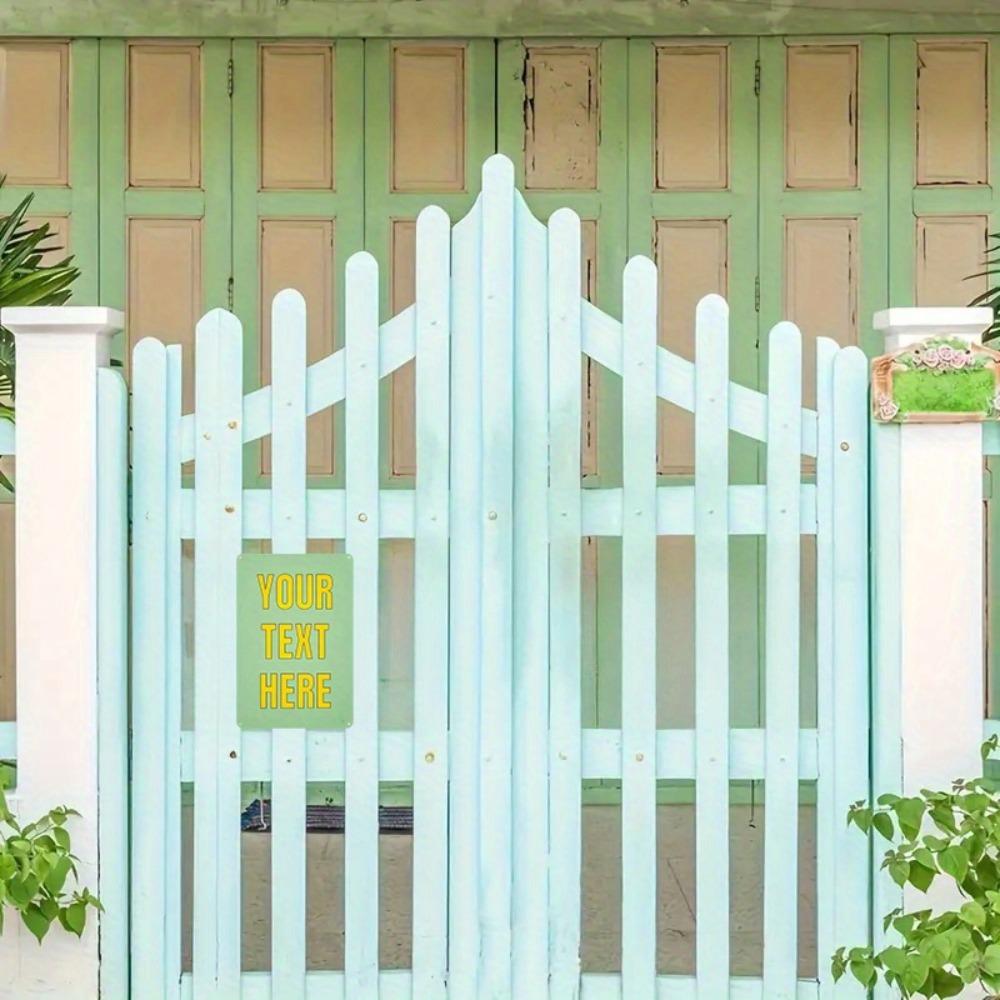 Металлическая табличка в винтажном стиле с индивидуальным текстом, персонализированная жестяная табличка, настенный декор для дома, сада, бара, интерьера, экстерьера, украшение