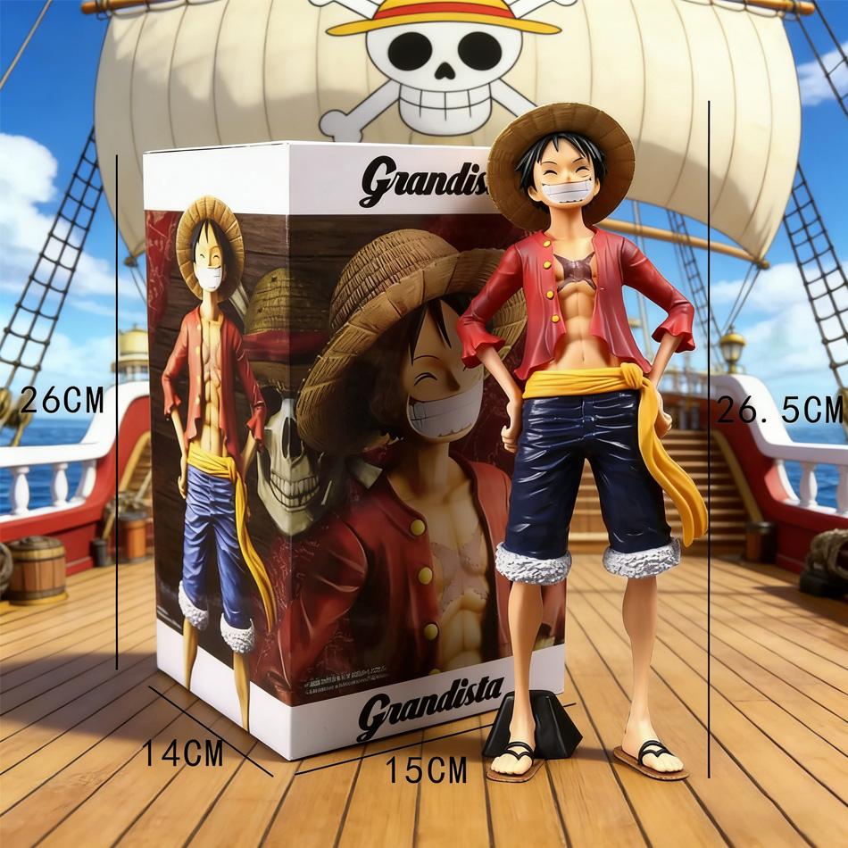 В наличии 27 см Аниме Фигурка One Piece Уверенная Улыбающаяся Лицо Меняющая Кукла Луффи Три Формы Фигурка Действия Модель Игрушки Наборы