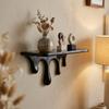 Plastic Melting Wall Shelf 3D Printed Wall Storage Rack Drip Floating Shelf  Potted Display