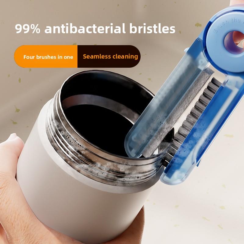 1 шт. щетка для чашки 3-в-одном, щетка для бутылки, щетка для чистки стакана для воды, артефакт для чистки чашки, многофункциональная длинная ручка, чистка соломинки, крышки чашки, промывка