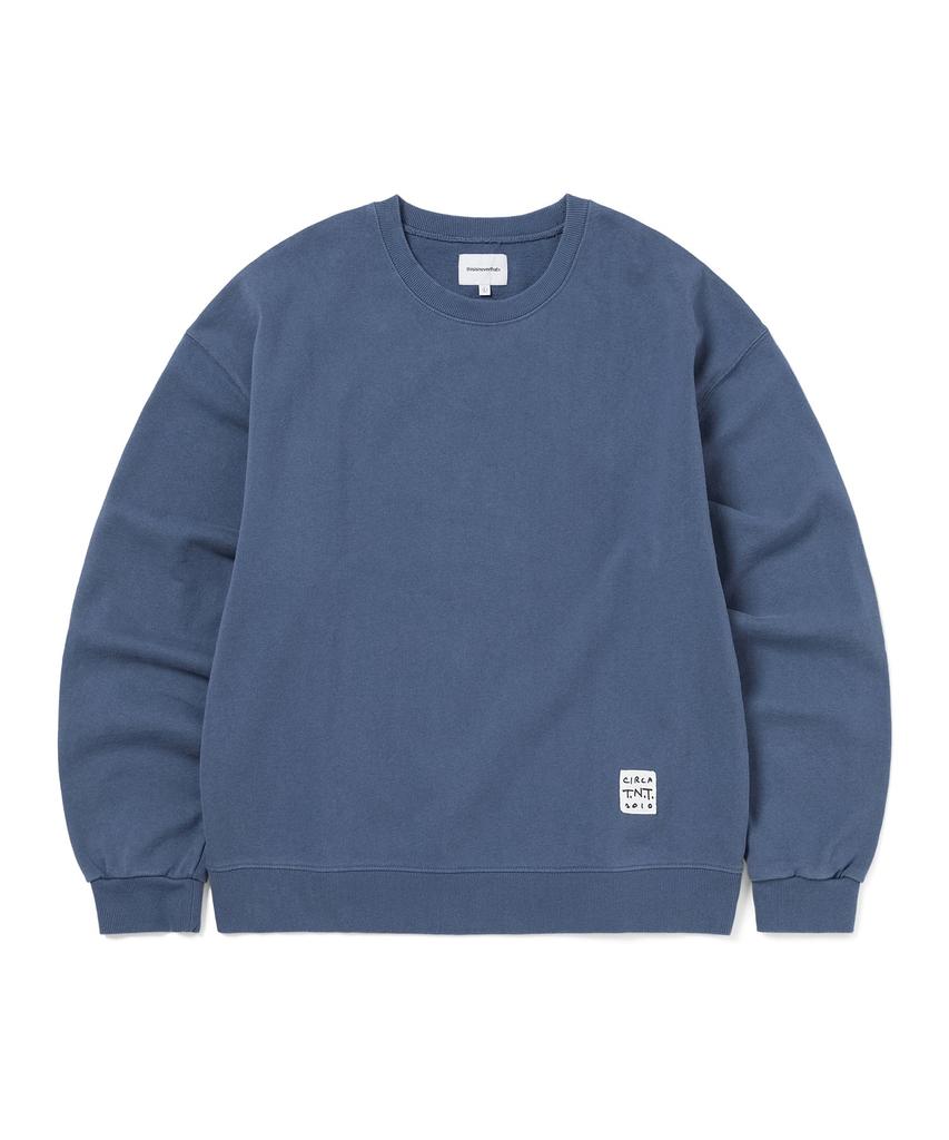 THISISNEVERTHAT Tnt Faded Crewneck Deep Water