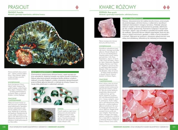 Atlas Naturalnych Kamieni Szlachetnych I Ozdobnych 120 Minerałów I Skał Tw