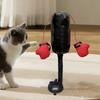 Cat Boxing Toy Interactive Cat Punching Bag Toy with Suction Cup Base Cats Boxing Toy with Spring-Loaded Bobbing Action for Indoor Cats Exercise