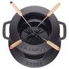 Staub Set Black Fondue Pot Lit Enamel Pot Japanese Special "Fondue 16cm" [Авторизованный продукт] 40511-970