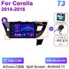 2 Din Android 12 автомобильное радио для Toyota Corolla Ralink 2013-2016 мультимедийный видеоплеер GPS 4G Carplay авто стерео DVD головное устройство