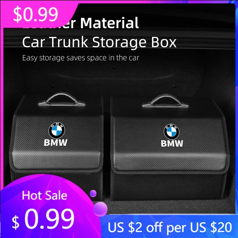 KWMBS1 2025 Hot Car Trunk Organizer Box Folding PU Auto Boot Storage Pocket For BMW E46 E90 E60 F30 F10 E39 E36 F20 E87 E90 E70 E91 G01