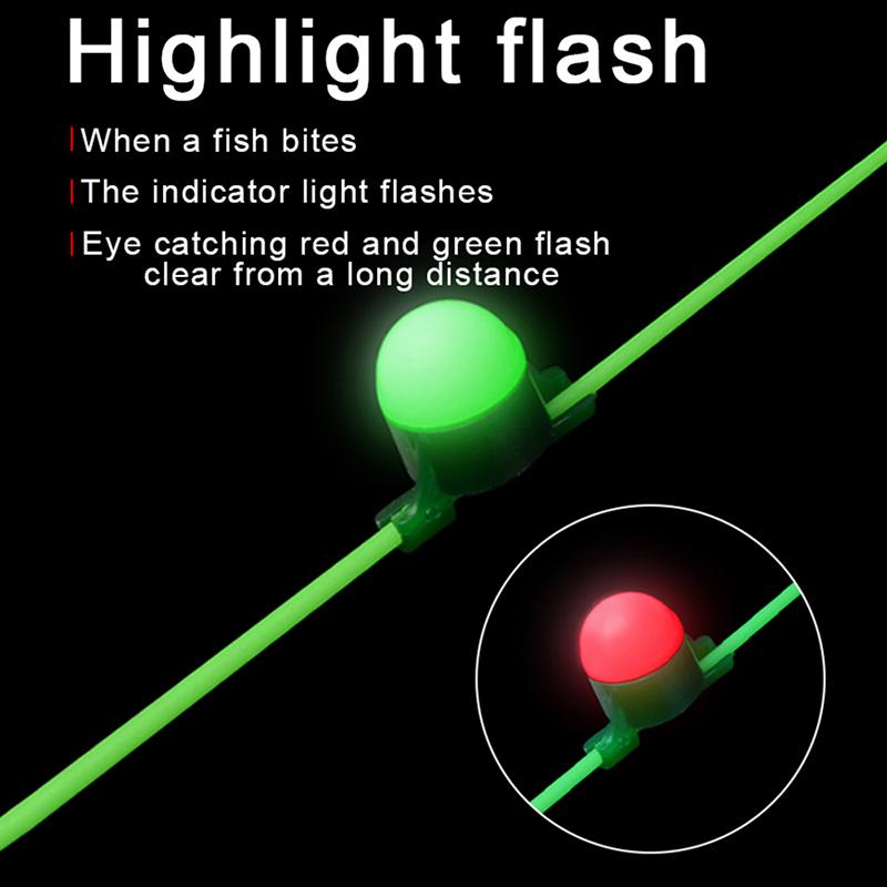 1/2 шт. светодиодный ночной рыболовный сигнализатор, рыболовные аксессуары, световой сигнал, напоминание, ночной индикатор поклевки, рыболовный инструмент