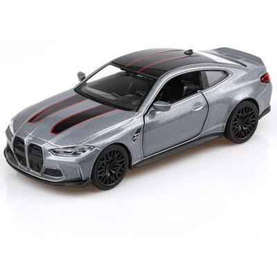 Литая под давлением модель автомобиля BMW M4 CSL в масштабе 1/36 2023 года, игрушечные машинки BMW M4 CSL, автомобили в подарок для мальчиков и девочек