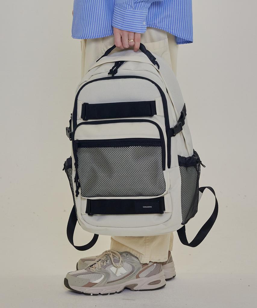 Рюкзак Cargobros Cb с двойными лямками и карманом (слоновая кость)