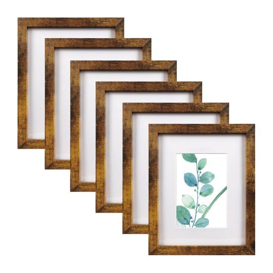 Деревянная фоторамка Минималистичная фоторамка с оргстеклом Настольная фоторамка для настенного монтажа для домашнего офиса Декор