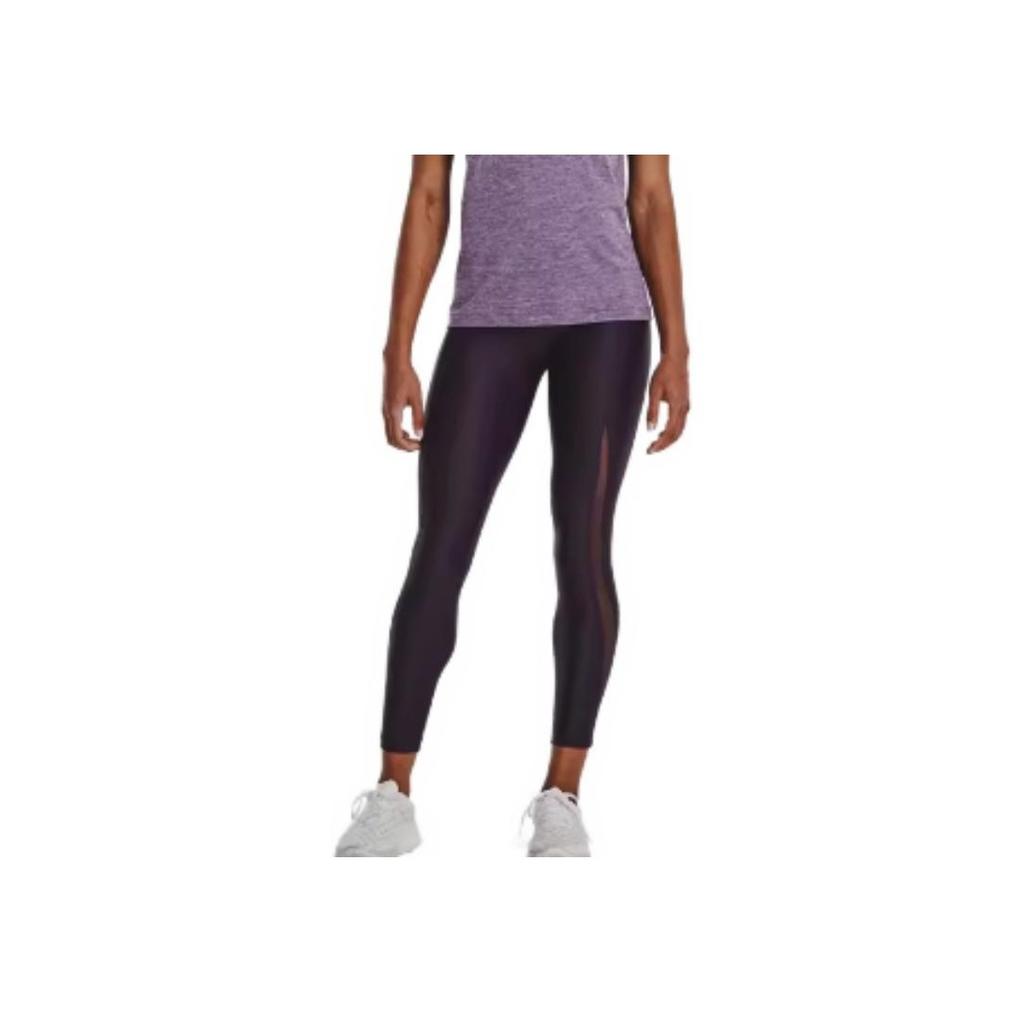 Under Armour Леггинсы для бега, однотонные, Nine-Point, винтажные спортивные штаны, женские плавки, черные 1376821-001