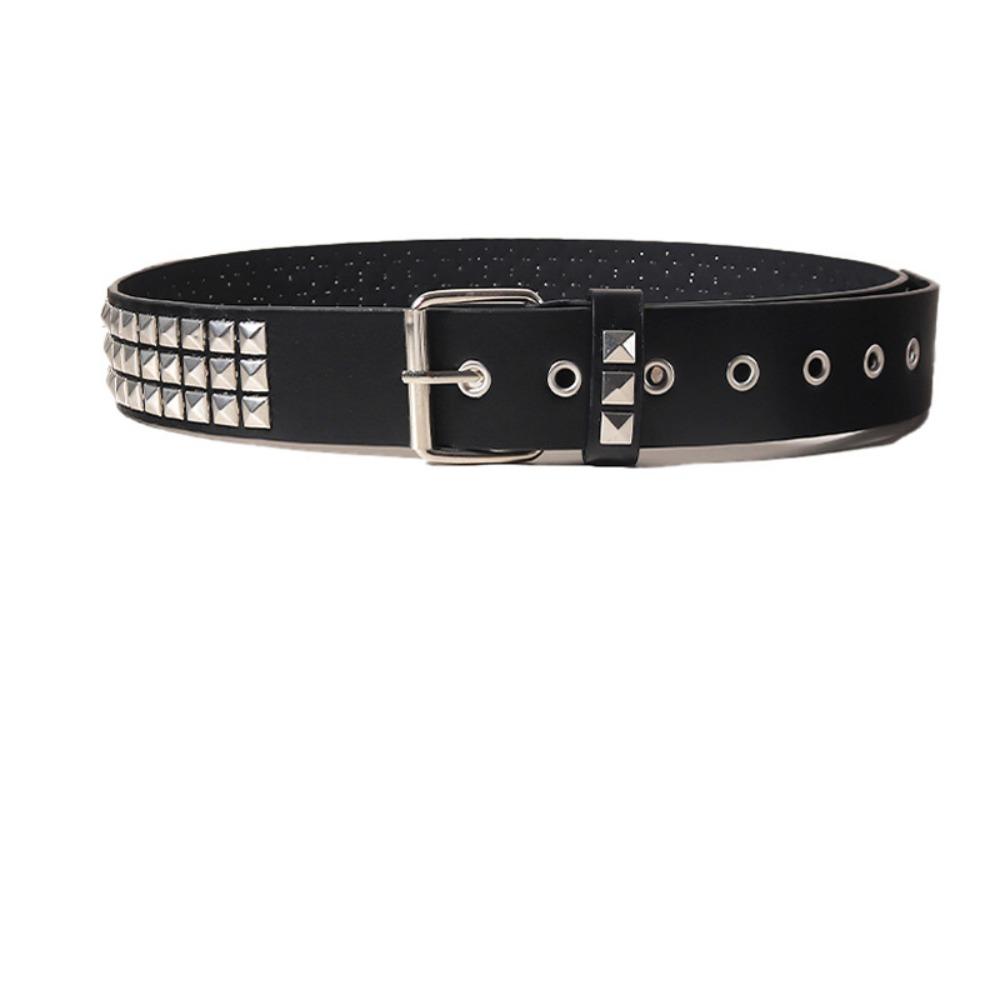 Wide Belt Y2K Leather Belt Vintage Punk Waistband Cool Rivet Waist Belt  Daily