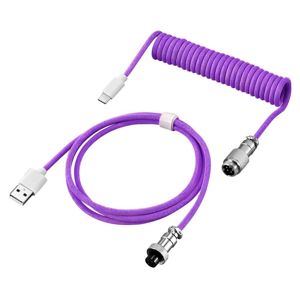 USB Port a Mechanical Keyboard Type C USB Cable Mechanical Keyboard Coiling Cord Desktop Computer