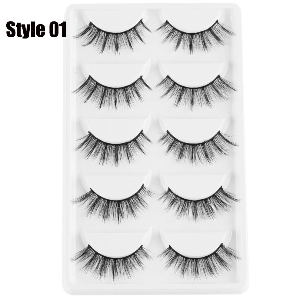 Long Handmade Multilayer Eye Lashes Extension 3D Faux Mink Hair Wispy Fluffy  False Eyelashes