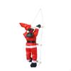 Hanging Christmas Santa Climbing On Rope Ladder Doll Doors Doll, Pendant for