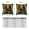 Bob Marley Could You Be Loved Pillowcase Polyester Linen Velvet Pattern Zip Decor Home Cushion Case