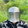 Medieval Barbute Helmet  Italian Knight Face Armor  18 Gauge Steel Helmet for LARP, SCA, Cosplay  Reenactment  Best Gift For Him