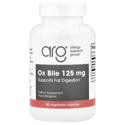 Ox Bile, 125 Mg, 180 Vegetarian Capsules