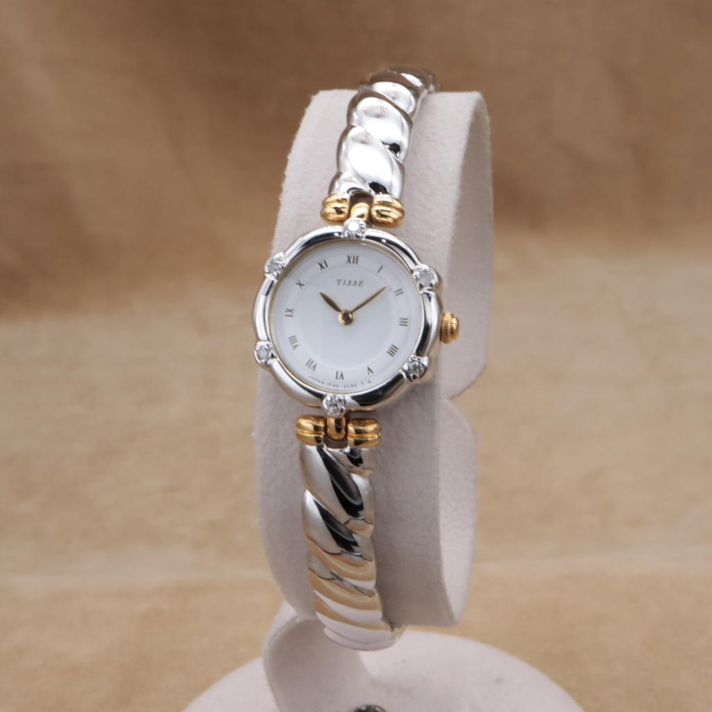 SEIKO Tisse TISSE Женские Кварцевые 18мм Модель 1991 года Батарея Базовая Чистка Выполнена CH370 1F20-2C50 Заменена, [6-месячная Гарантия]
